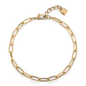 18k gold-plated metal alloy chain with  links