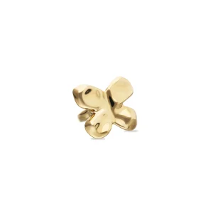 18k gold alloy ring with the shape of a butterfly