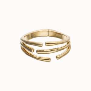 18k gold alloy bracelet in the shape of a tube